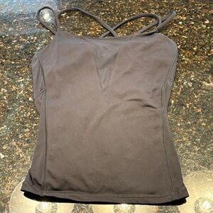 Lululemon Athletica Charcoal Strappy Tank Top